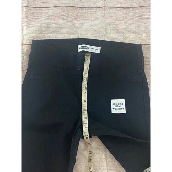 NWT Old Navy Women's Super Skinny Mid Rise Black Jeans - 2 Petite - Picture 7 of 11
